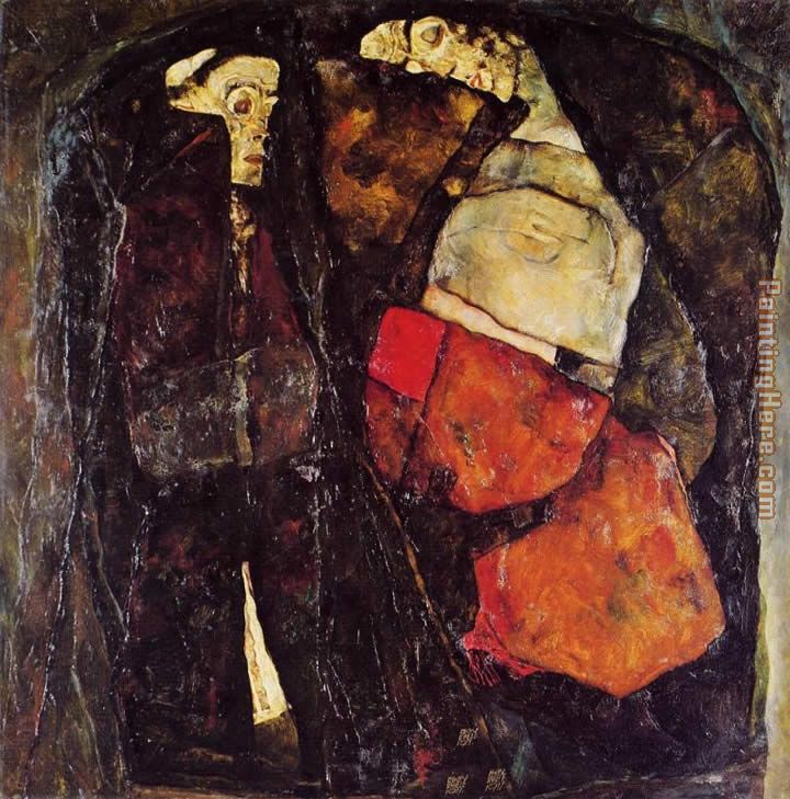 Egon Schiele Pregnant Woman and Death